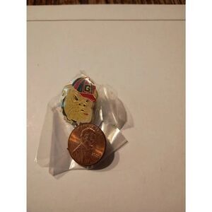 New Vintage University Georgia Bulldogs Bulldog Head Enamel Pin Hat Lapel NCAA
